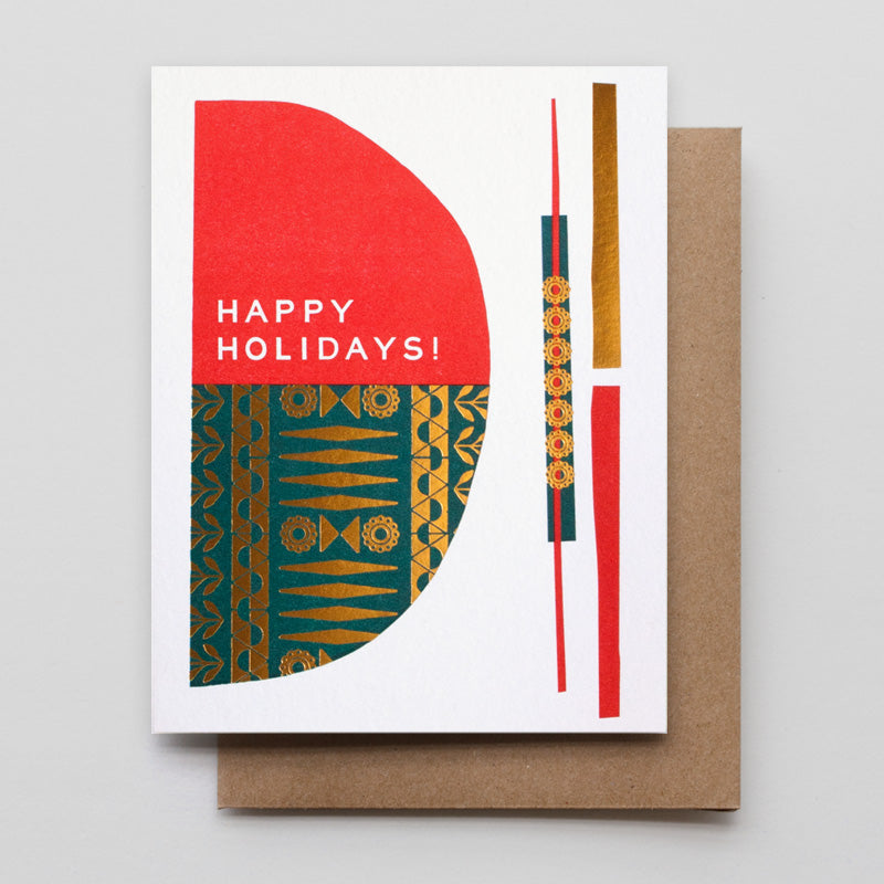 Happy Holidays Abstract Ornament Boxed Set