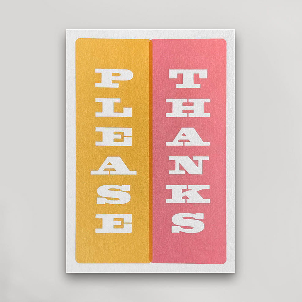 Please & Thanks Postcard