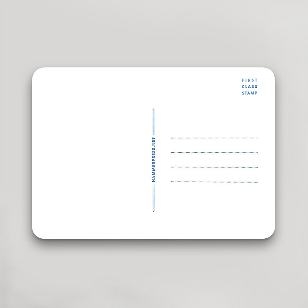 Kansas City Postcard Blue