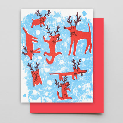 Winter Doggy Land Boxed Set of Six