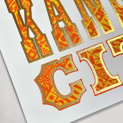 Kansas City Postcard Red